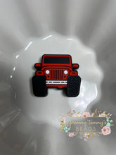 Load image into Gallery viewer, Focal - Jeep Red Silicone Focal Bead
