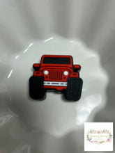 Load image into Gallery viewer, Focal - Jeep Red Silicone Focal Bead
