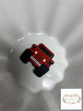 Load image into Gallery viewer, Focal - Jeep Red Silicone Focal Bead
