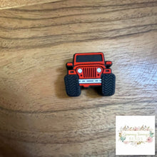 Load image into Gallery viewer, Fun Truck - Red Silicone Focal Bead
