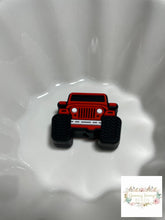 Load image into Gallery viewer, Focal - Jeep Red Silicone Focal Bead
