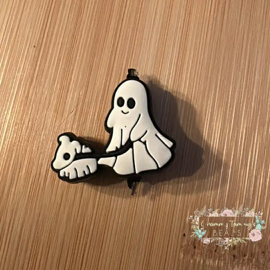 Ghost & Dog Ghost - Silicone Focal Bead silicone
