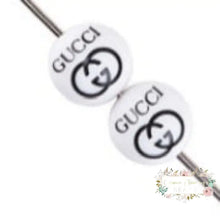Load image into Gallery viewer, 15mm GiGi Black And White Silicone Beads 15mm Round Silicone Beads
