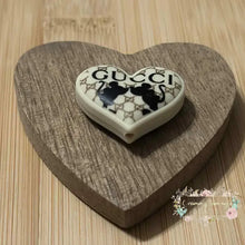 Load image into Gallery viewer, GiGi Mouse Heart Silicone Focal Bead - 1 Count Silicone Focal Bead
