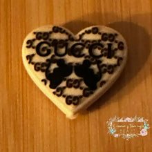 Load image into Gallery viewer, GiGi Mouse Heart Silicone Focal Bead Silicone Focal Bead
