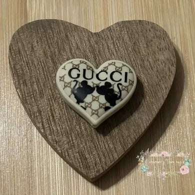 GiGi Mouse Heart Silicone Focal Bead - 1 Count Silicone Focal Bead