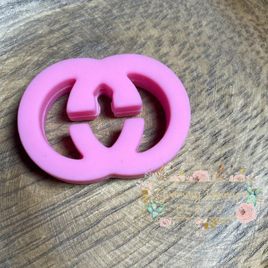 Gigi Pink Silicone Focal Bead Beads