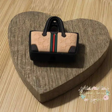 Load image into Gallery viewer, GiGi Tan Purse Silicone Focal Bead Focal Beads
