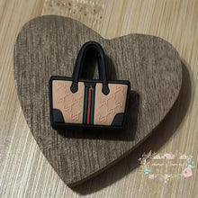 Load image into Gallery viewer, GiGi Tan Purse Silicone Focal Bead Focal Beads
