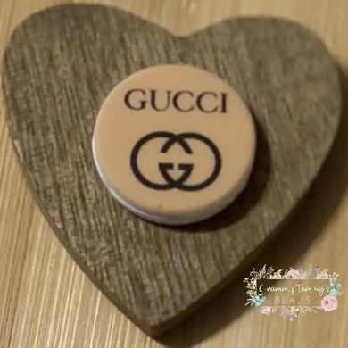 GiGi Round Brown - Silicone Focal Bead Silicone Focal Bead