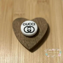 Load image into Gallery viewer, GiGi Black &amp; White Silicone Focal Bead - 1 Count Silicone Focal Bead
