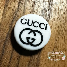 Load image into Gallery viewer, GiGi Black &amp; WHite Silicone Focal Bead - 1 Count Silicone Focal Bead
