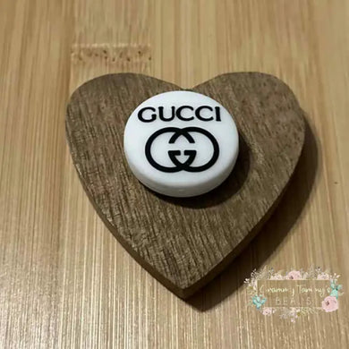 GiGi Black & White Silicone Focal Bead - 1 Count Silicone Focal Bead