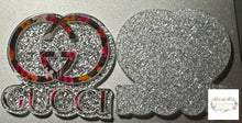 Load image into Gallery viewer, GiGi Silver Floral Glitter Flatback Glitter Flatback
