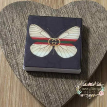 Load image into Gallery viewer, GiGi Butterfly Silicone Square Bead Silicone Focal Bead
