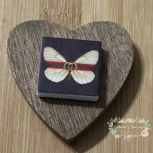 Load image into Gallery viewer, GiGi Butterfly Silicone Square Bead Silicone Focal Bead
