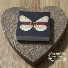 Load image into Gallery viewer, GiGi Butterfly Silicone Square Bead Silicone Focal Bead
