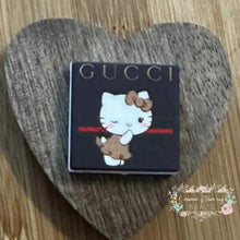 Load image into Gallery viewer, GiGi Kitty Square Silicone Focal Bead Silicone Square Bead

