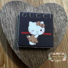 Load image into Gallery viewer, GiGi Kitty Square Silicone Focal Bead Silicone Square Bead
