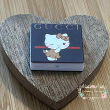 Load image into Gallery viewer, GiGi Kitty Square Silicone Focal Bead Silicone Square Bead
