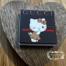 Load image into Gallery viewer, GiGi Kitty Square Silicone Focal Bead Silicone Square Bead
