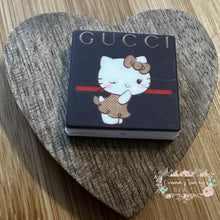 Load image into Gallery viewer, GiGi Kitty Square Silicone Focal Bead Silicone Square Bead
