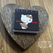 Load image into Gallery viewer, GiGi Kitty Square Silicone Focal Bead Silicone Square Bead
