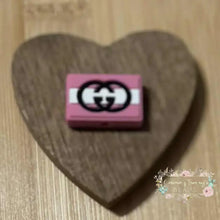 Load image into Gallery viewer, GiGi Pink &amp; White Silicone Focal Bead Focal Beads
