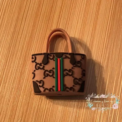 GIGi Tan Purse - New Silicone Focal Bead Silicone Focal Bead