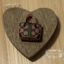 Load image into Gallery viewer, New GIGi Tan Purse - Silicone Focal Bead - 1 Count Silicone Focal Bead
