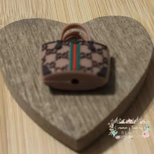 Load image into Gallery viewer, New GIGi Tan Purse - Silicone Focal Bead - 1 Count Silicone Focal Bead
