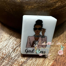 Load image into Gallery viewer, Girl Boss 2 Silicone Focal Bead F
