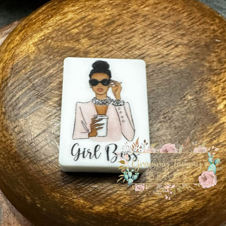 Girl Boss 2 Silicone Focal Bead F