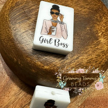 Load image into Gallery viewer, Girl Boss 2 Silicone Focal Bead F
