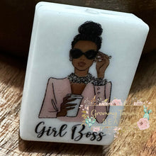 Load image into Gallery viewer, Girl Boss 2 Silicone Focal Bead F
