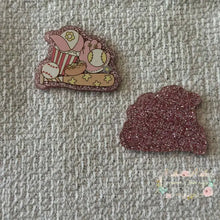 Load image into Gallery viewer, Girl’s Baseball - Pink Glitter Flatback Glitter Flatback
