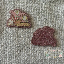 Load image into Gallery viewer, Girl’s Baseball - Pink Glitter Flatback Glitter Flatback
