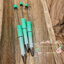 Load image into Gallery viewer, Beadable Pen - Mint Green Ombre Beadable Pen
