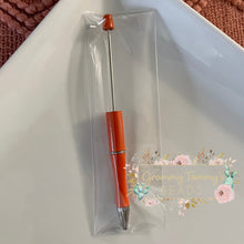 Load image into Gallery viewer, Beadable Pen - Orange Beadable Pen
