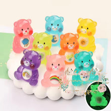 Load image into Gallery viewer, Glow In The Dark Caring Bears - Large Bead 1 Count Beads
