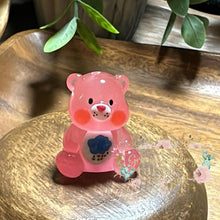 Load image into Gallery viewer, Glow In The Dark Caring Bears - Large Bead 1 Count Dark Pink Beads
