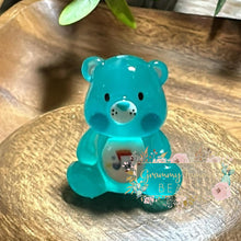 Load image into Gallery viewer, Glow In The Dark Caring Bears - Large Bead 1 Count Teal Beads
