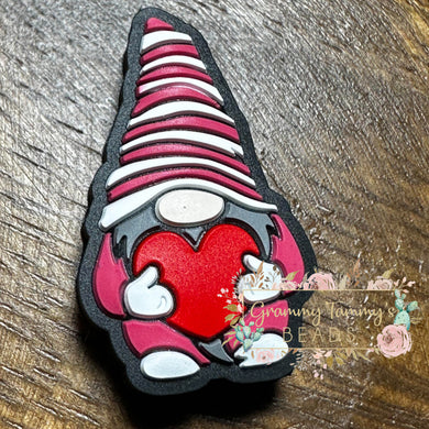 Love Gnome Silicone Focal Bead Beads