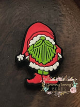 Load image into Gallery viewer, Gnome Santa Silicone Focal Bead Beads
