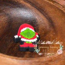 Load image into Gallery viewer, Gnome Santa Silicone Focal Bead Beads
