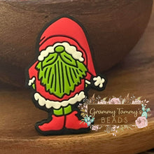 Load image into Gallery viewer, Gnome Santa Silicone Focal Bead Beads
