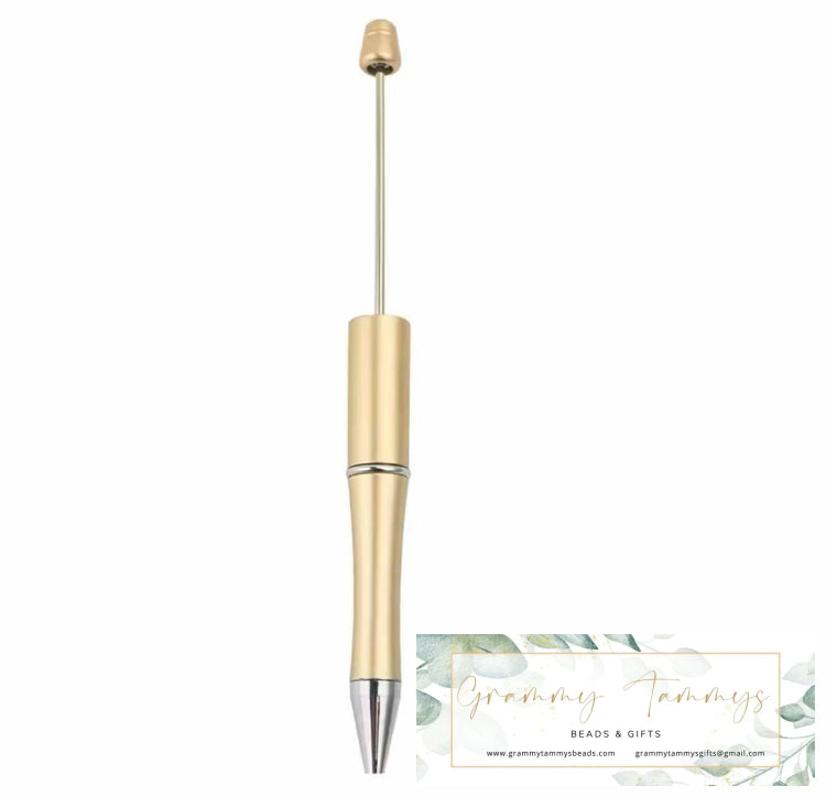 Gold Beadable Pen