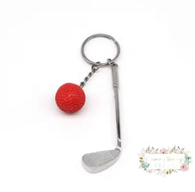 Load image into Gallery viewer, Golfing Keychain Red golfing keychain
