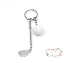 Load image into Gallery viewer, Golfing Keychain White golfing keychain
