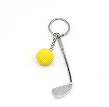 Load image into Gallery viewer, Golfing Keychain Yellow golfing keychain
